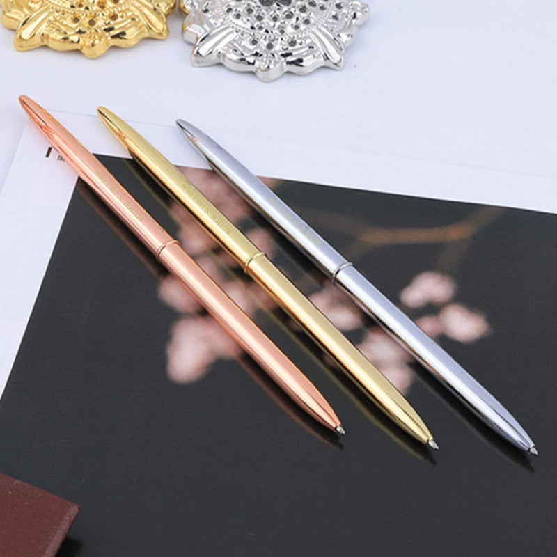 RUTICH Replacement Wedding Signing Pen Guest Book Pen for Wedding Bridal Engagement Valentine's Day for RUTICH Signing Pen Holder, Gold 6 Pcsâ€¦ - Image 3